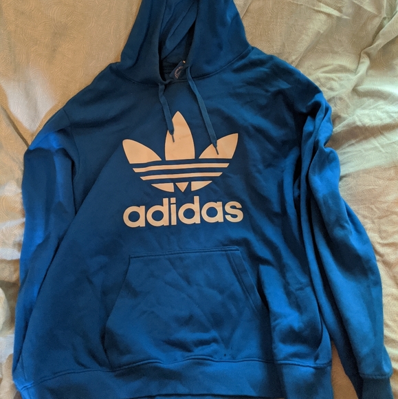Blue Adidas Hoodie - Picture 1 of 2